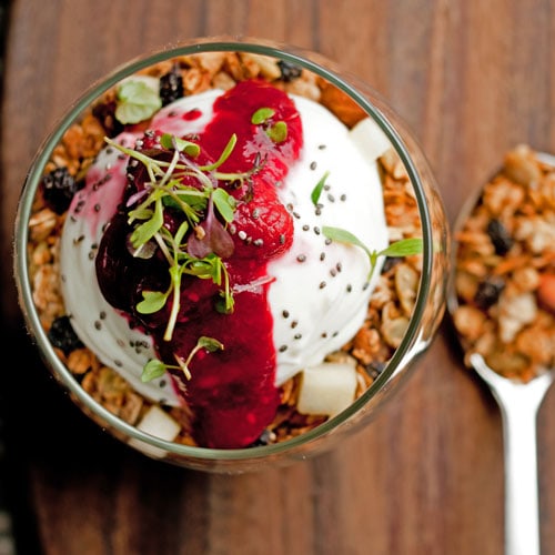 granola and yogurt