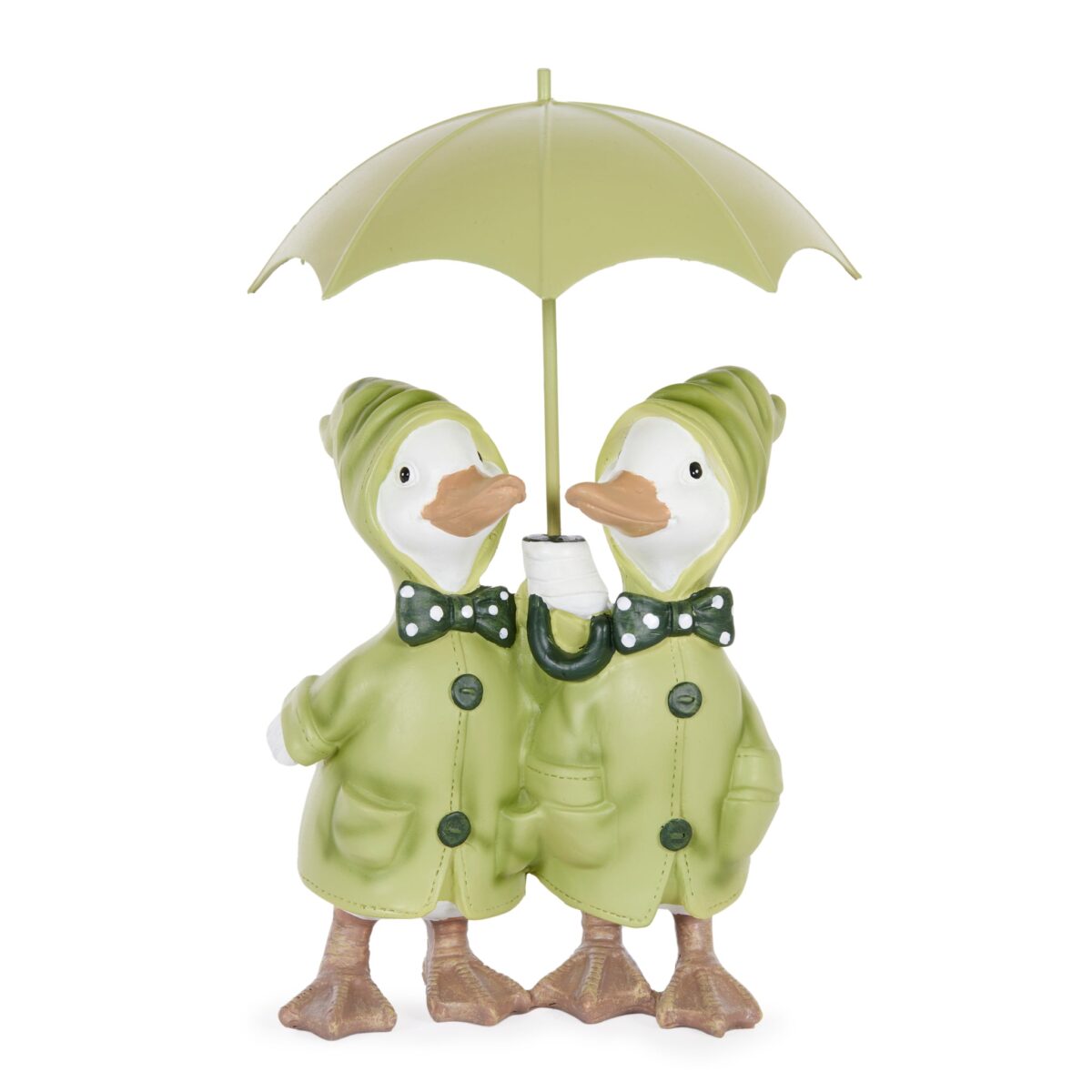 rainy ducks with umbrella